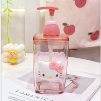 Life-365 450ml  Kitty Hand Sanitizer Bottle Lotion Bottle Press Bottling Transparent Shampoo Shower Gel Bottle