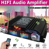 BT-998 HIFI Digital Audio Amplifier LCD Display ClassD Power Amplificador Bluetooth Radio Car Home Speaker FM USB SD