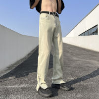 Gifts Yellow Mud Jeans MenS Spring And Autumn Water Washing Tide Brand High Street Vibe Pants American Retro Straight