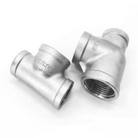 1/2 3/4 1 1-1/4 1-1/2 BSP Female Thread Tee Three Way 304 Stainless Steel Pipe Fitting Reducer Connector Coupler Adapter