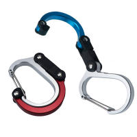 Hybrid Gear Clips Multi-Function Swivel Buckle D-Type Carabiner Non-Locking Strong Clip แคมป์ปิ้งตกปลาเดินป่าท่องเที่ยว Outing