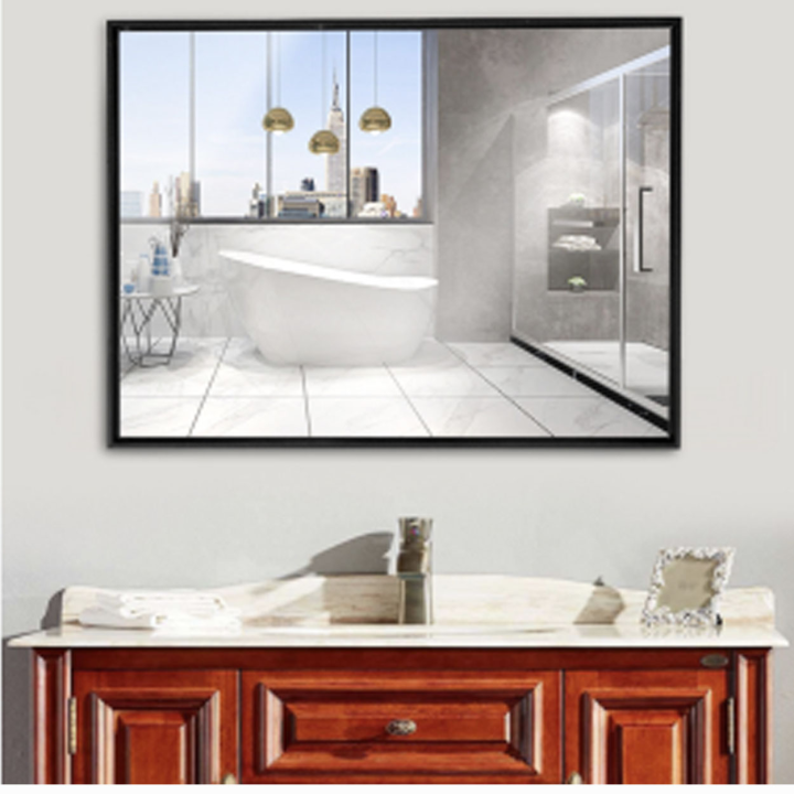 30x40 Modern Black Frame Bathroom Vanity Mirror 