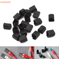 ?【Lowest price】CHANGDA 20pcs RJ45 Crystal HEAD COVER Network PLUG ANTI DUST Protector ฝาครอบ