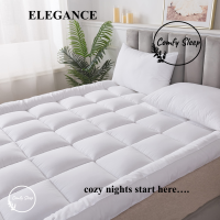 Comfy Topper ที่นอนท็อปเปอร์สีพื้น Elegance ความหนา 5-6 นิ้ว ใยหนาพิเศษ 3 ชั้น ท๊อปเปอร์ ที่นอน ใยสังเคราะห์ นุ่มแน่นสบาย