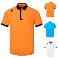 2023 New Fashion  New Golf Mens Short-Sleeved T-shirt Color Stitching Turnover Neck Mens Sports Polo Shirts Workwear Team Customizable，Size: XS-6XL Contact seller for personalized customization of name and logo