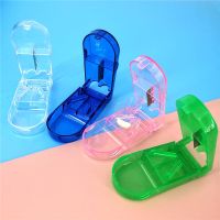 1pc Pill Cutter Medicine Cutter Medicine Split Medicine Box Portable Medicine Portable Small Medicine Box Health Care Pills Case Medicine  First Aid S