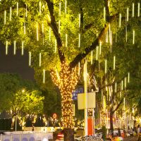 30/50cm LED Meteor Shower Garland Holiday Strip Light Outdoor Waterproof Fairy Lights For Garden Street Christmas Decoration New