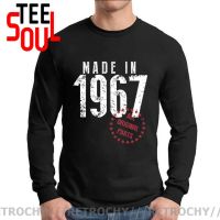 Fashion Vintage Made In 1967 All Original Parts Long Sleeve T shirts for men 54th Birthday Born in 1967 T-shirt Men 60s Clothing XS-4XL-5XL-6XL