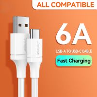 สายเคเบิล USB C 6A สายชาร์จเร็วโทรศัพท์มือถืออุปกรณ์เสริมสายดาต้าชนิด C สายชาร์จสาย USB สายชาร์จ6.6ฟุตห่อสายโทรศัพท์ยาว