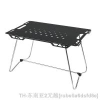 hyfvbu◕☃  Outdoor Folding Table Camping Aluminum Alloy BBQ Desk Hiking Dinner New