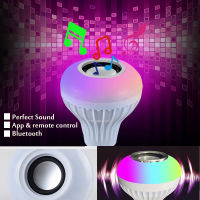 Smart Lamp Bluetooth Smart Bulb Light Music Led Bulbs for House Rgb E27 Focus with Speaker Sound Alexa Room Home Multi Colored