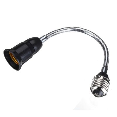 【YF】❖  E27 to Lengthened Lamp Holder Tube Bulb Base Conversion Elbow Socket 20cm