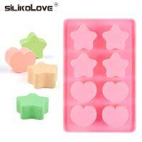 Special Offers 3D Heart Star Silicone Molds For Soap Making Handmade Soap Molds DIY Craft Maker