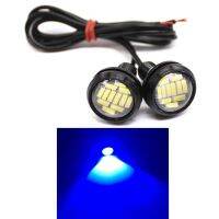 ไฟตาเหยี่ยว LED 23Mm 4014 12SMD Led Moto ไฟหน้าจักรยานรถยนต์ขับรถ Spot ไฟตัดหมอกไฟหน้ากันน้ำ2Pcs