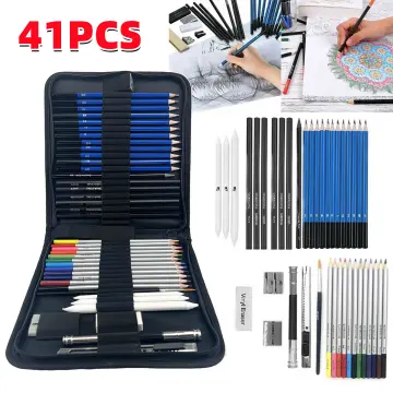 Professional Sketching Drawing Set Graphite Charcoal Pencil Kit