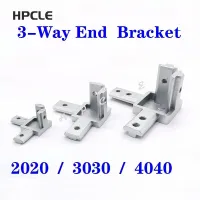 1pc 2020  Aluminum profile 3-Way End Corner Bracket Connector for T slot Aluminum Extrusion Profile with screws Hand Tool Parts Accessories