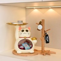 Lucky Cat Entrance Key Storage Decoration Household Entrance Door Living Room Partition Cabinet Housewarming New Home Home Decoration