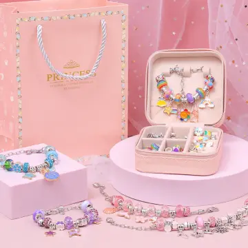 Girls DIY Bracelet Making Kit Colored String Beads Kit For Friendship Necklace  Making Art Jewelry Kids Toys for 6-12 Years Old Birthday Children's day  gift - Walmart.com