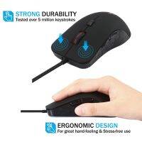 Multi-Function Winter 2400 DPI Heating Warmer Hands USB Wired Gaming Mouse for Desktop Notebook Computer Laptop PC HCCY