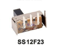 สวิทช์ เลื่อน Slide switch Toggle switch 3 ขา ขนาด 5.5x12.9mm #สวิทช์เลื่อน(3ขา,SS12F23) (1 ตัว)