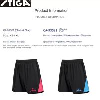 2023 Stiga table tennis shorts new men women sport short sleeve tennis sportswear