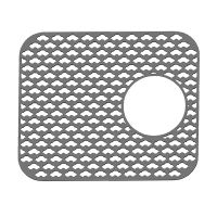 Silicone Kitchen Sink Protector Mat,Folding Heat Resistant Non-Slip Kitchen Sink Mats Grid Accessory Grey