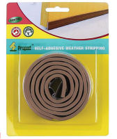 Self adhesive weather stripping ยางขอบประตู เทปปิดร่องประตู ยางกันขอบประตู ยางซีลประตู ยางกันเสียงลม ยางกันเสียง ยางลดเสียง สีน้ำตาล