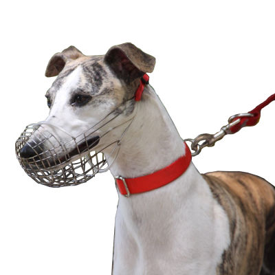Wire Basket Dog Muzzle for Greyhound Adjustable Stainless Steel Basket Muzzle for Small Medium Large Dogs