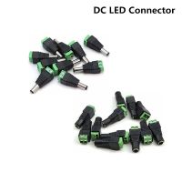 2.1x5.5 mm DC Male DC Female plug LED Connector power supply jack adapter BNC for CCTV camera LED strip lamp lighting light Watering Systems Garden Ho