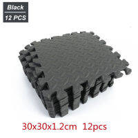 12PCS 30*30cm Sports Protection Gym Mat EVA Leaf Grain Floor Mats Yoga Fitness Non-Slip Splicing Rugs Thicken Shock Room Workout