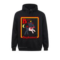 B For Baphomet-Sudadera con capucha de manga larga para mujer, ropa para Parte Superior Femenina, con estampado de diablo Satán Tarot, ropa para parte superior masculina