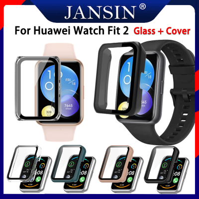 Watch Fit 2 ตัวเรือน + กระจก สำหรับ Huawei Watch Fit 2 เคสกันรอยหน้าจอ เคส Huawei Fit 2 ฟิล์มกระจกกันรอย