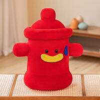 Creative Fire Hydrant หมอน Plush นักผจญเพลิงเกมถนนตุ๊กตาของเล่นจำลองป้ายเบาะตุ๊กตาของขวัญตลกสำหรับเด็ก Children