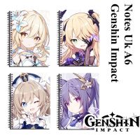 【Ready Stock】 ✟❀ C13 Note book/note book/anime game genshin impact uk a6 full Color limited