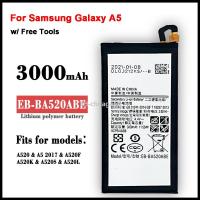 Orginal EB-BA520ABE 3000mAh Battery For Samsung Galaxy A5 2017 Edition A520 SM-A520F A520K A520L A520S A520W A520F/DS สต็อกสำเร็จรูป agapi