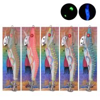 5Pcs Saltwater UV Squid bait Shrimp jig hooks for Cuttlefish Fishing Size 2.5 /3.0