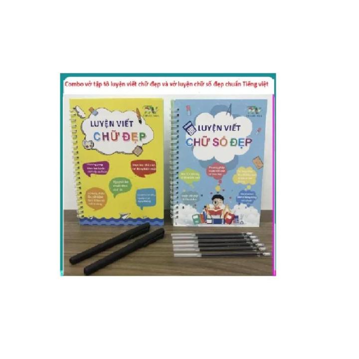 Bộ hai cuốn sách tập tô luyện viết chữ đẹp và sách luyện viết chữ ...