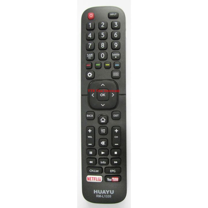 huayu-remote-control-universal-rm-l1335-รีโมทรวมทีวีไฮเซ่นส์-จอแอลซีดีแอลอีดีสมาร์ททีวี