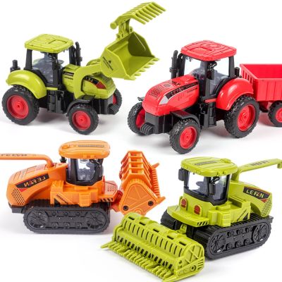 Tractor Inertia Car Transport Harvester Model Baby Car Boy Toy Engineering Car Childrens Educational Toys