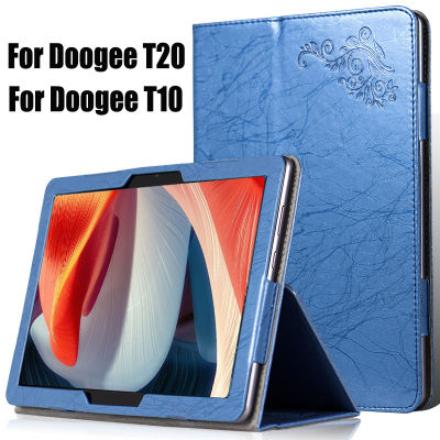 สำหรับ Doogee T20กรณีป้องกันด้วย PU พลิกปกกรณี Doogee T10แท็บเล็ต10.1 10.4นิ้ว2022.