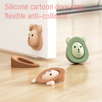 Door Crash Pad Door Stopper With Resistance Door Handle Bumper Guard Anti-slip Door Stopper Cartoon Door Stopper