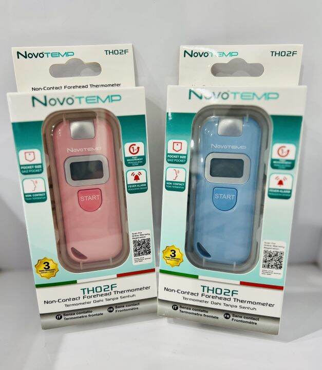 NOVOTEMP INFRARED THERMOMETER TH02F PINK/BLUE (1'S) Lazada