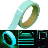 300cm Luminous tape Fluorescent Night Self-adhesive Glow In The Dark Sticker Tape Safety Security Home Decoration Warning Tape Safety Cones Tape