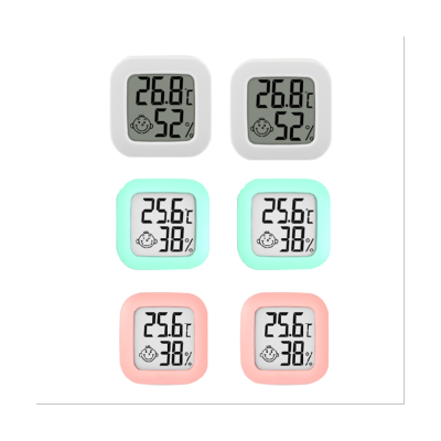 6Pcs Mini Indoor Digital Hygrometer Room Humidity Gauge Meter LCD Display Temperature Sensor Gauge