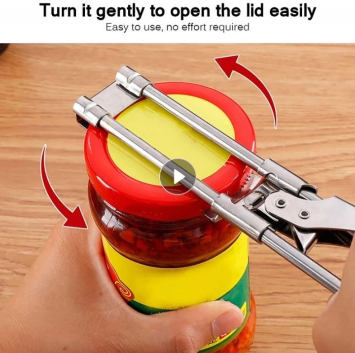 Dropship Adjustable Multi-Function Bottle Cap Opener Stainless