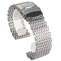 18mm 20mm 22mm 24mm Stainless Steel Black Silver Gold Watchband Mesh Web Excellent Quality Wristwatches Strap + 2 Spring Bars