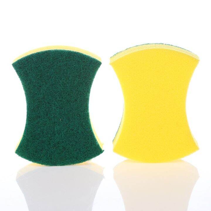 double-sided-decontamination-cleaning-sponge-scouring-pad-kitchen-dishwashing-brush-pot