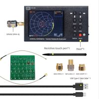 Portable VNA SWR 6GHZ Vector Network Analyzer Reflectometer GS-320 23-6200MHz NanoVNA Type,Touch Screen with RF DEMO KIT