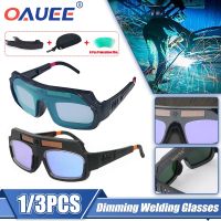 OAUEE Automatic Dimming Welding Solar Glasses Darkening Anti-Glare Goggles Argon Arc Welding Glasses Protection Special Goggles