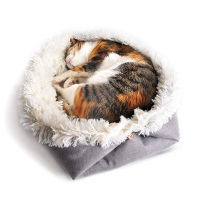 Dog Kennel Cat Bed Puppy Foldable s Cushion Cats Sleeping Soft Square Plush Warm Mat Blanket Supplies Accessories